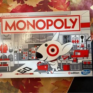 Hasbro Monopoly Target Edition with Red and Pink Accents
